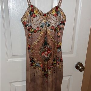 Floral Slip Dress with Spaghetti Straps